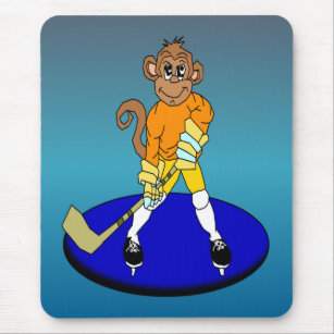 Josh the Ice Hockey Monkey Mouse Pad