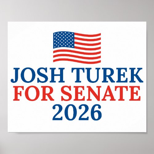 Josh Turek for Senate 2026 Iowa Election Poster