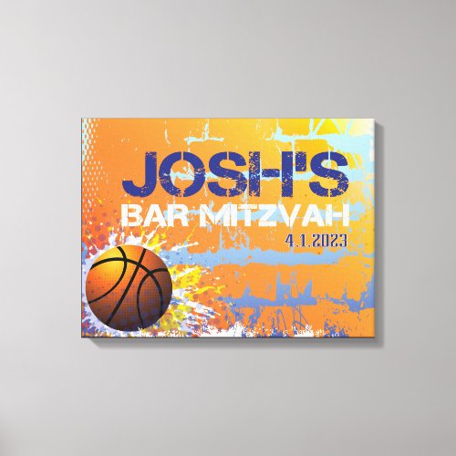 JOSH'S Mitzvah Sign In Board 1