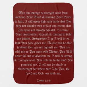 Joshua 1:1-9 Prayer Blanket