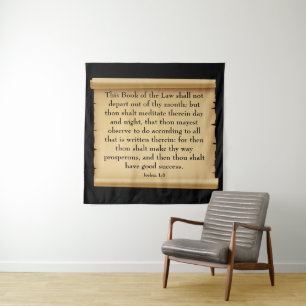 Joshua 1:8 tapestry