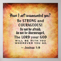 Joshua 1:9 Be Strong and Courageous, Bible Verse