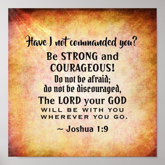 Strong And Courageous Bible Verse