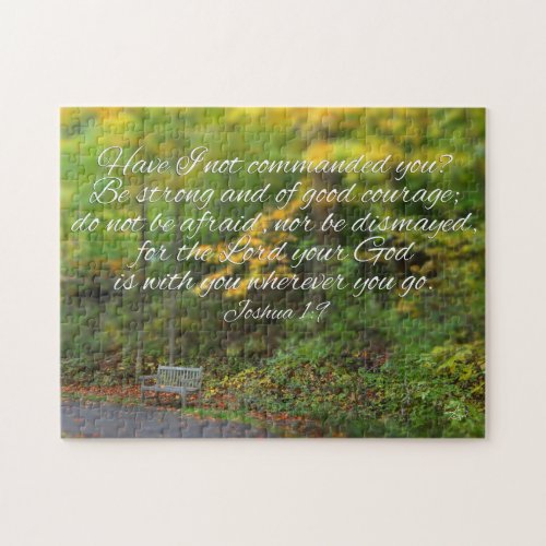 Joshua 19 Bible Verse Christian Nature Jigsaw Puzzle