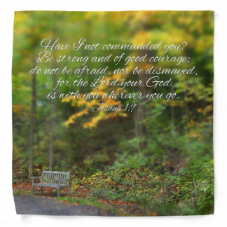 Joshua 1:9 Bible Verse Christian Scripture Bandana