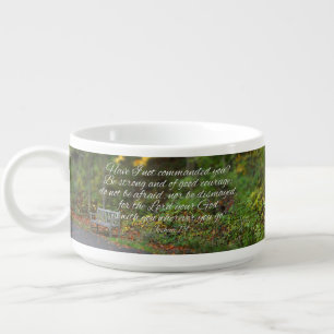 Joshua 1:9 Bible Verse Christian Scripture Bowl