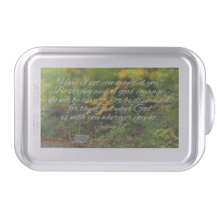 Joshua 1:9 Bible Verse Christian Scripture Cake Pan