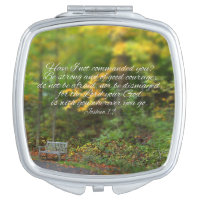 Joshua 1:9 Bible Verse Christian Scripture Vanity Mirror