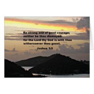 Joshua 1:9 cards