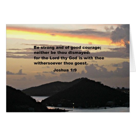 Joshua 1:9 cards (Front Horizontal)