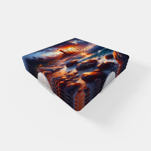 Joshua 1:9:Christian Faith prayer Coaster Set