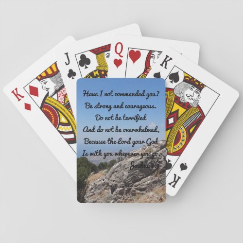 Joshua 19 Christian Poker Cards