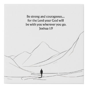 Joshua 1:9 Christian Wall Art – Home Decor