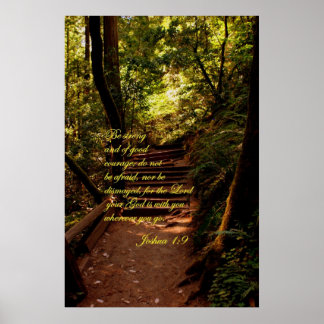 Joshua 1:9 Do not be afraid Poster