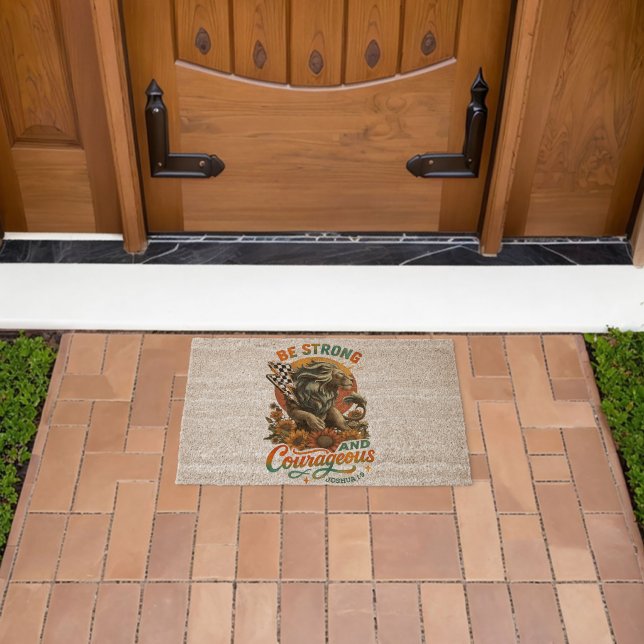 Joshua 1:9  fiber doormat (Insitu (Outdoor))