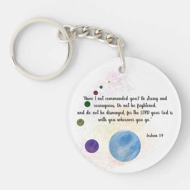 Joshua 1:9 keychain (Front)