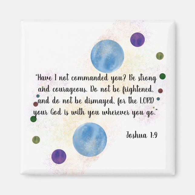 Joshua 1:9 magnet (Front)