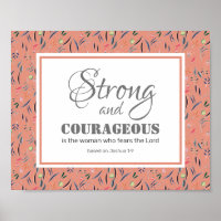 Joshua 1:9 | STRONG AND COURAGEOUS Inspirational
