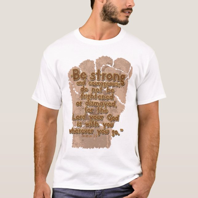 Joshua 1:9 T-Shirt (Front)