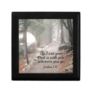 Joshua 1:9 The Lord your God is with you... Jewelry Box