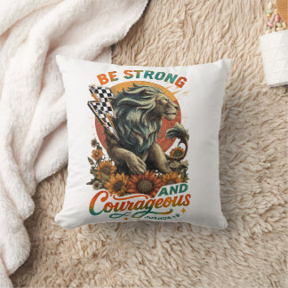 Joshua 1:9 throw pillow