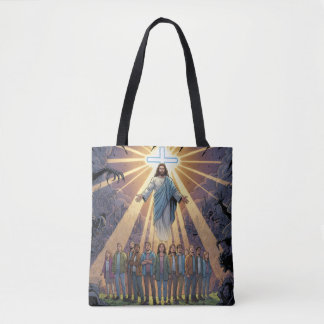 Joshua 1:9 tote bag