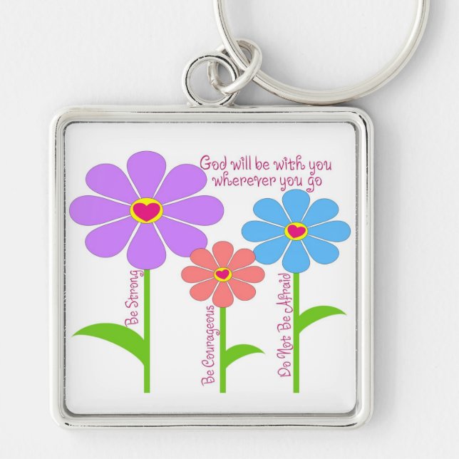 Joshua 1 Verse 9 Keychain (Front)