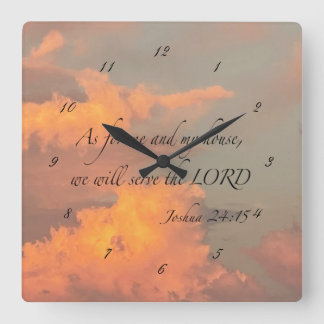 Joshua 24:15 As for me and…Acrylic Wall Clock