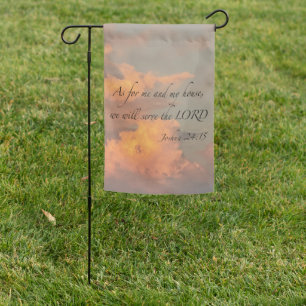 Joshua 24:15 As for me and…Garden Flag