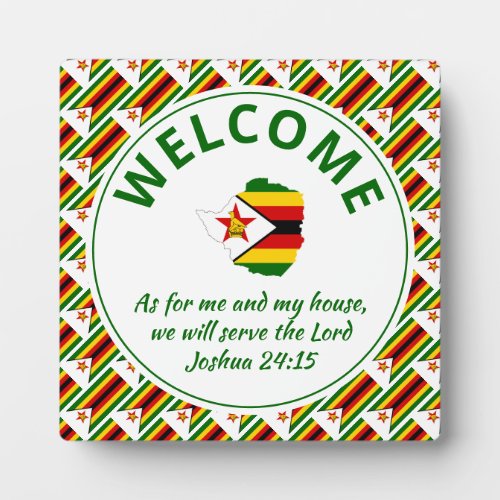 Joshua 2415 As For Me And My House ZIMBABWE Plaque