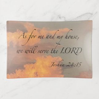 Joshua 24:15 As for me… Trinket Tray