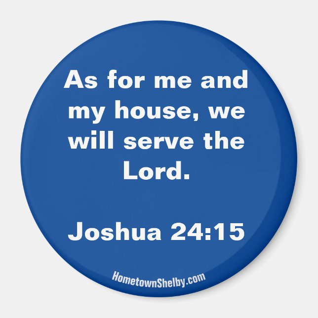 Joshua 24:15 Bible Verse magnet (Front)