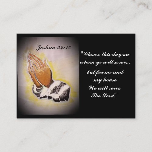 Joshua 2415 Choose This Day Business Card