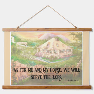 Joshua 24:15  hanging tapestry