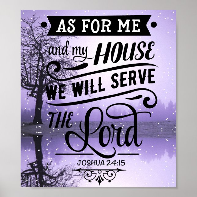 Joshua 24:15 poster (Front)
