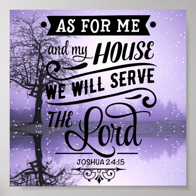 Joshua 24:15 poster (Front)