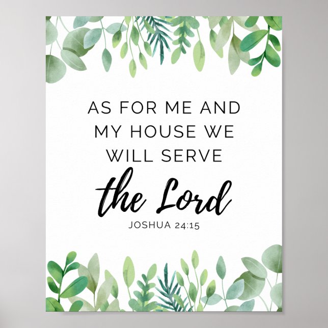 Joshua 24:15 Print (Front)