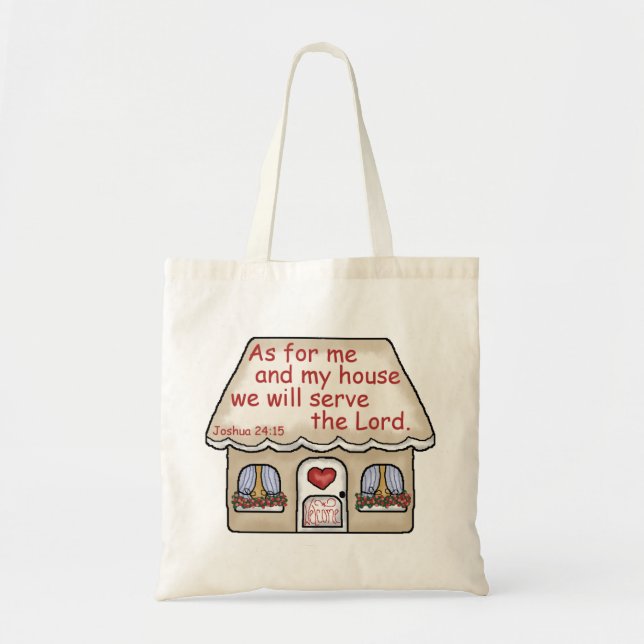 Joshua 24:15 tote bag (Front)