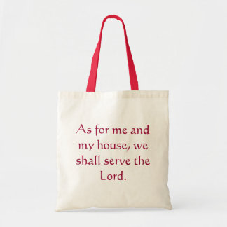 joshua 24 tote Serve the Lord Bag