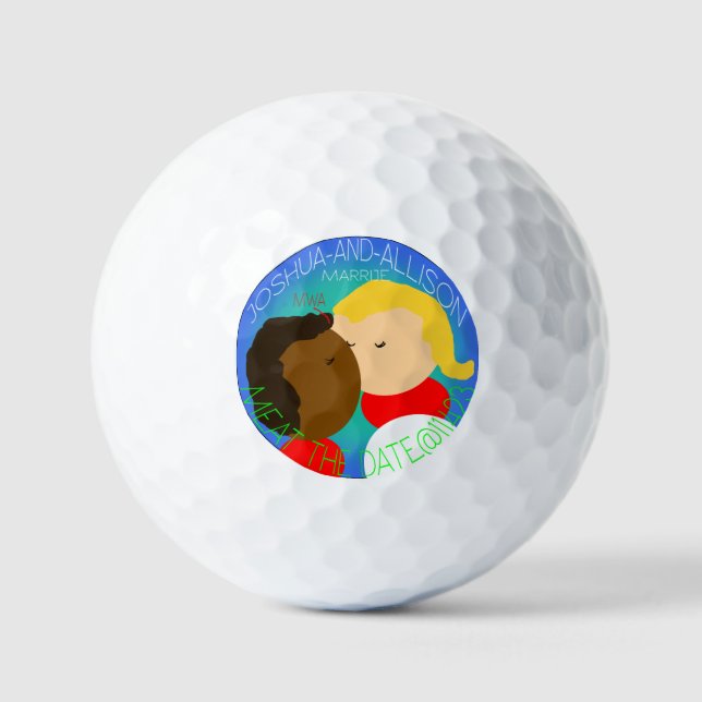 Joshua & Aliston golf Balls (Front)