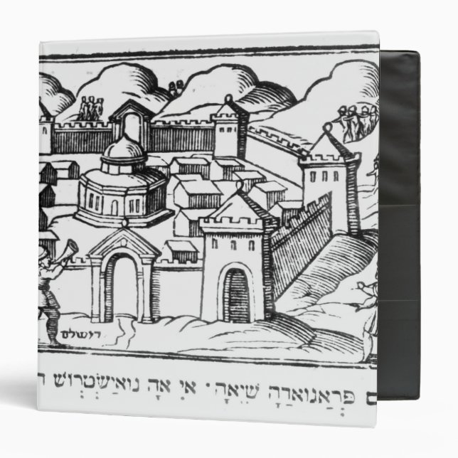 Joshua at the Walls of Jericho 3 Ring Binder (Front/Inside)