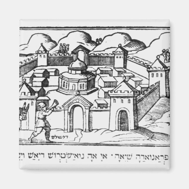 Joshua at the Walls of Jericho Magnet (Front)