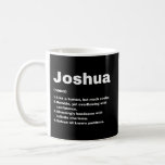 Joshua Custom Name Definition Coffee Mug