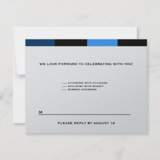 Joshua Custom One Event RSVP Silver Card