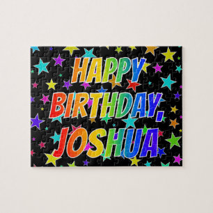 "JOSHUA" First Name, Fun "HAPPY BIRTHDAY" Jigsaw Puzzle