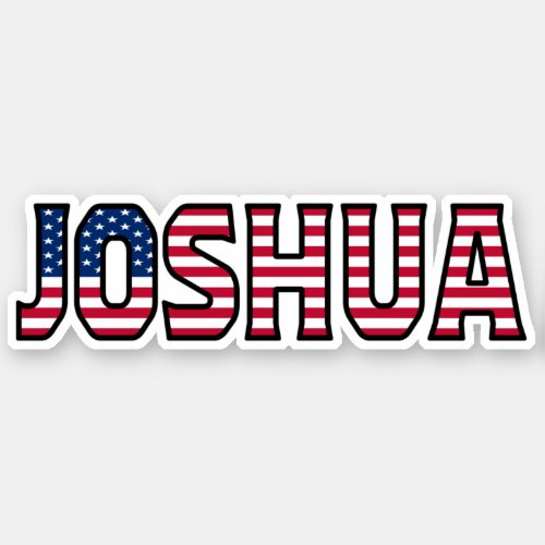 Joshua Name First Name USA Sticker Stickerset
