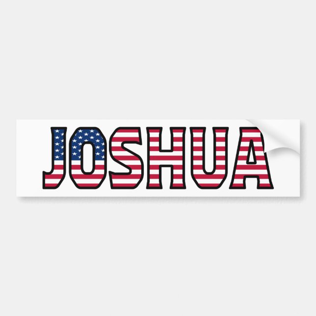 Joshua Name Vorname USA Aufkleber Sticker Auto (Front)