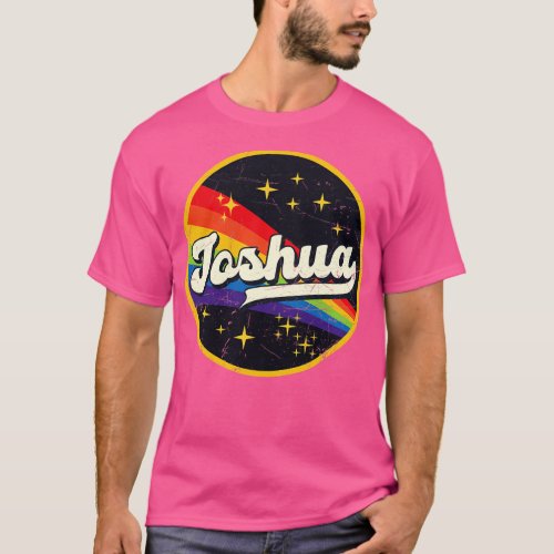 Joshua Rainbow In Space Vintage GrungeStyle T_Shirt