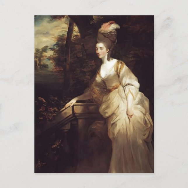 Joshua Reynolds- Portrait of Georgiana Postcard (Front)