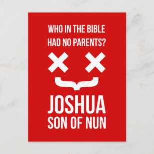 Joshua Son of Nun Christian Humor Postcard